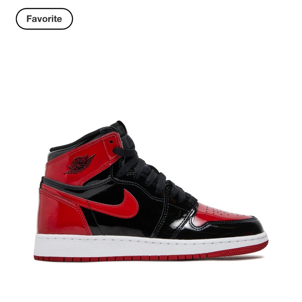 Nike Air Jordan 1 Retro High Black and Red Patent Leather